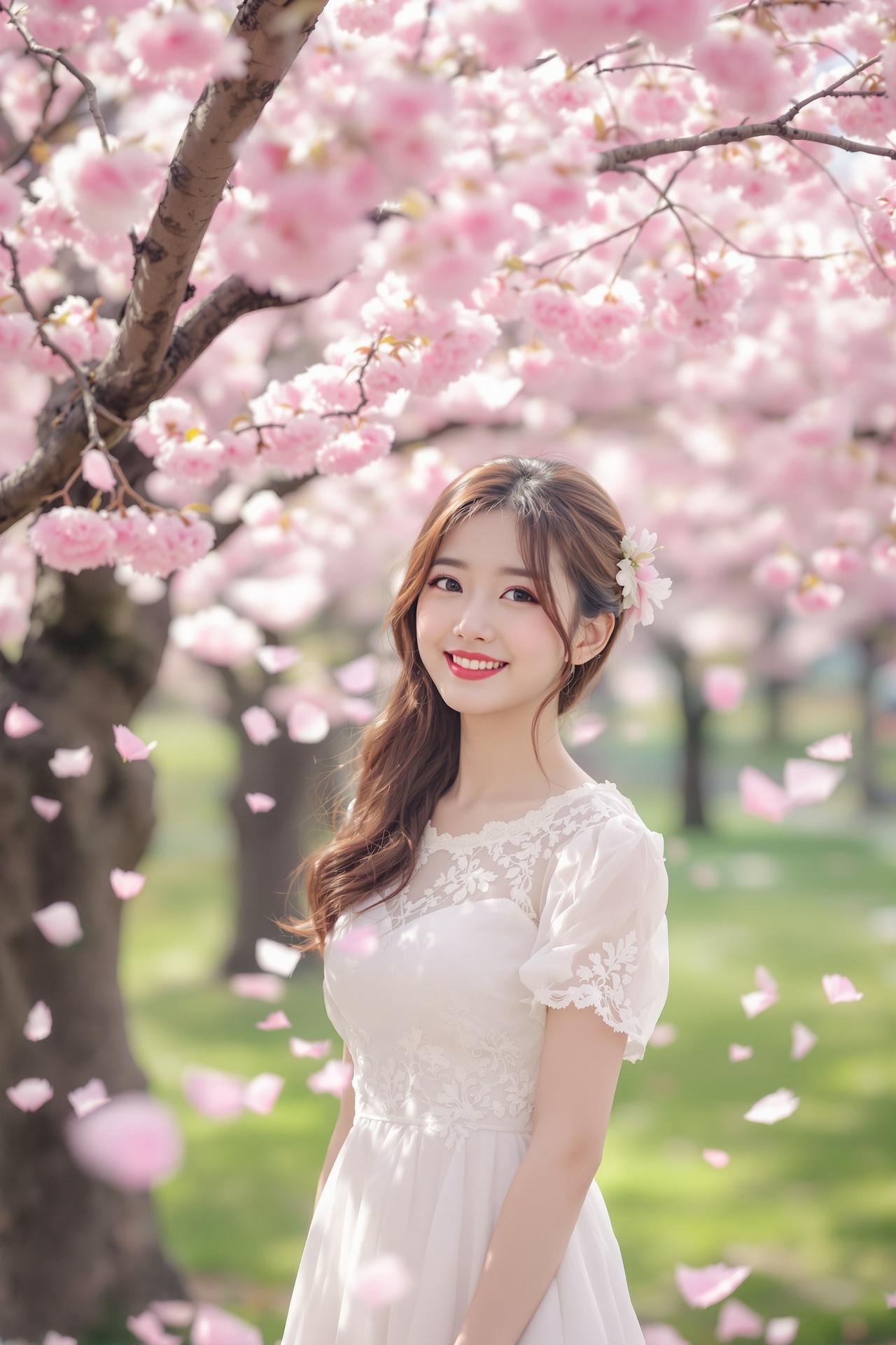 樱花树下的微笑 - 张雨萌 - IMiss风格唯美写真 - 私房俱乐部推荐
